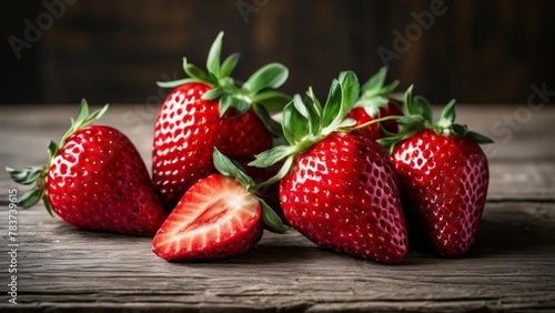  Fresh strawberries ripe and ready to enjoy © vivekFx