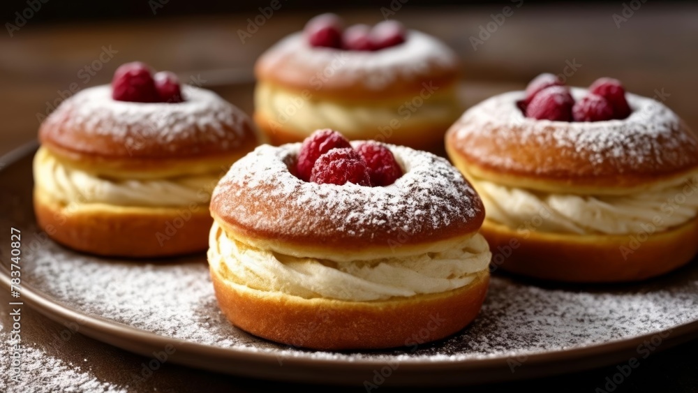  Deliciously tempting raspberry pastries ready to be savored