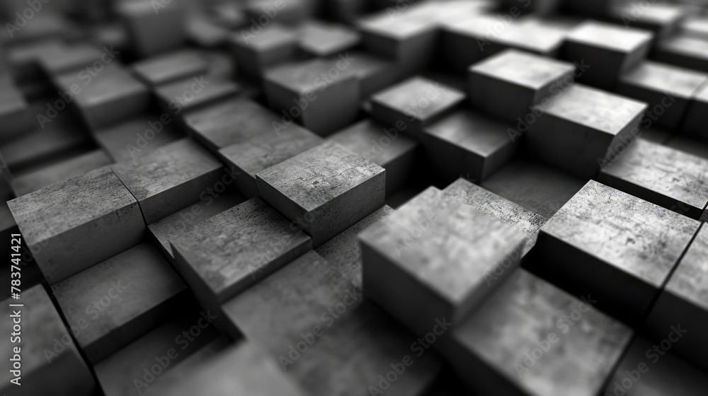 Abstract background or screensaver made of graphite cubes. Abstract background or screensaver made of graphite cubes.