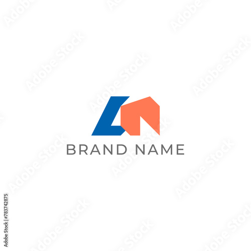 ILLUSTRATION LETTER LN GEOMETRIC LOGO ICON BLUE ORANGE FLAT COLOR TEMPLATE SIMPLE MINIMALIST ELEMENT DESIGN SIMPLE VECTOR GOOD FOR APPS, BRAND Free Download ILLUSTRATION LETTER LN GEOMETRIC LOGO ICON BLUE ORANGE FLAT COLOR TEMPLATE SIMPLE MINIMALIST ELEMENT DESIGN SIMPLE VECTOR GOOD FOR APPS, BRAND - GFXLoad