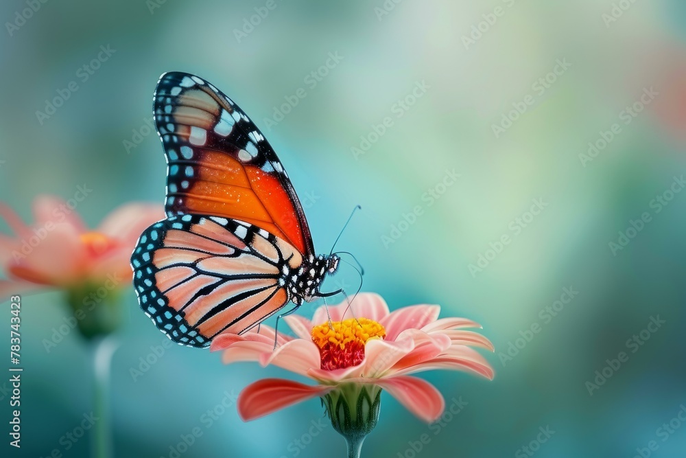 Captivating Butterfly flower. Spring nature beauty. Generate Ai Captivating Butterfly flower. Spring nature beauty. Generate Ai