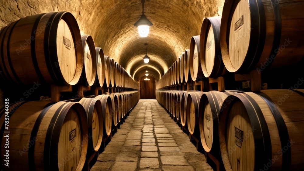  Wine cellar with barrels a timeless charm