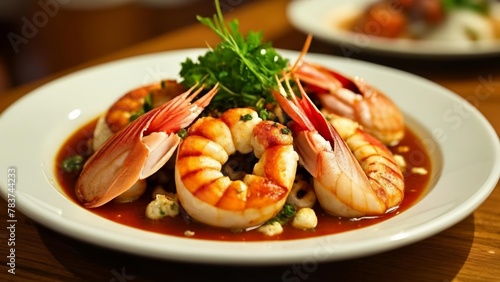  Delicious seafood dish ready to be savored