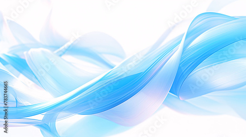 Abstract light blue background, transparent gradient stained glass background 3D rendering