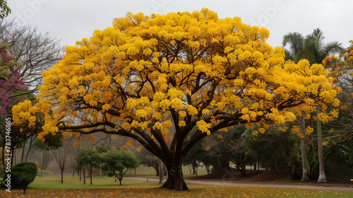 The Yellow Ipê, is the popular name of almost 100 species of trees of the genus Tabebuia, which belongs to the bignoniáceae family
