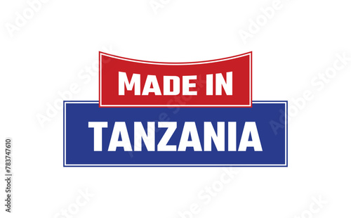 Made In Tanzania Seal Vector
