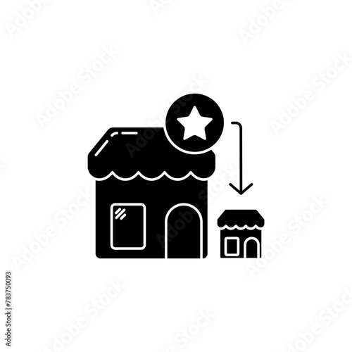 franchisee concept line icon. Simple element illustration. franchisee concept outline symbol design.