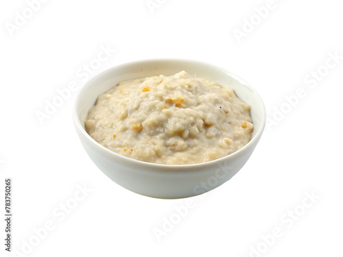 Oatmeal isolated on transparent background