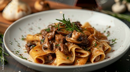 Dish of Pasta Italian food meal