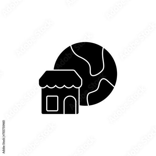territory concept line icon. Simple element illustration. territory concept outline symbol design.