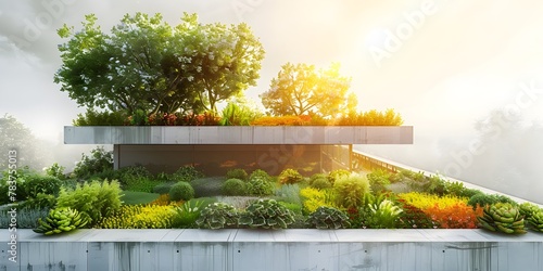 Thermal Imaging Highlights Energy Efficient Rooftop Vegetable Garden on Sustainable Building