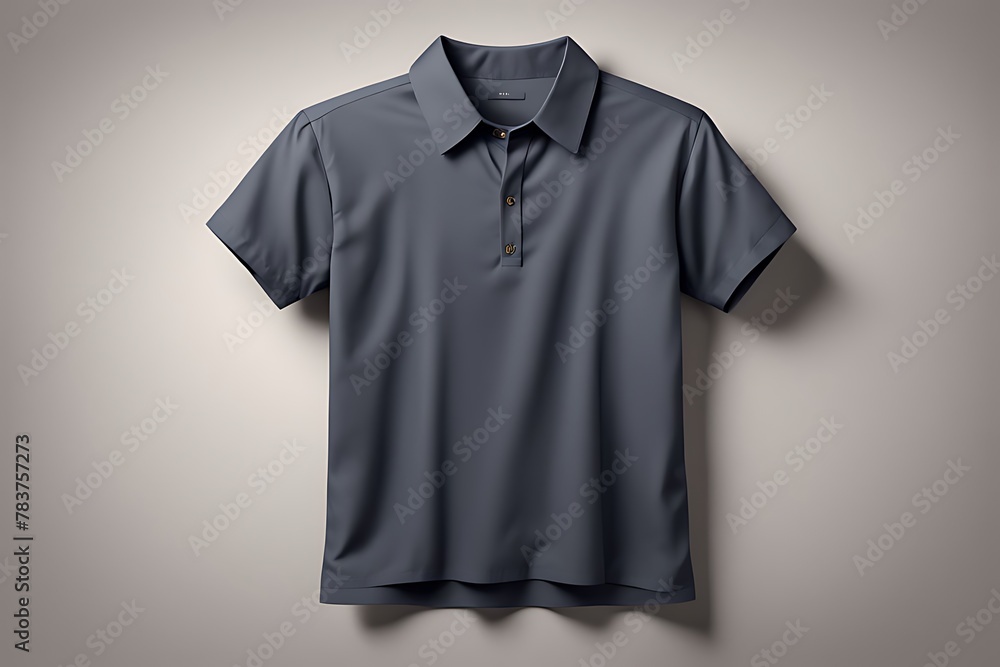 Blank collared shirt mockup design, front, side and back views, tee design presentation for print, 3d rendering, 3d illustration Blank collared shirt mockup design, front, side and back views, tee design presentation for print, 3d rendering, 3d illustration