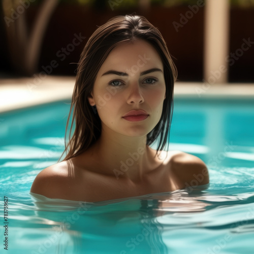 woman in swimming pool © juan cesar