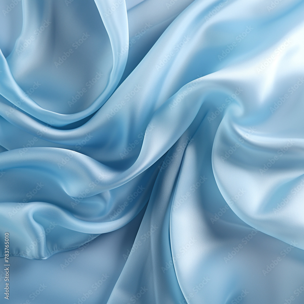 light silk blue fabric сreated with Generative Ai light silk blue fabric сreated with Generative Ai