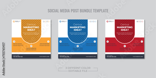business social media post banner template