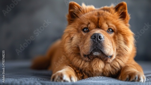 Portrait of a beautiful chow chow dog