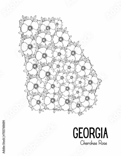 State Coloring Page, Utah, Flowers, State Flower, State, USA Coloring Page