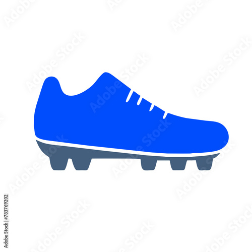 Football Cleats icon vector graphics element silhouette sign symbol illustration on a isolated Background