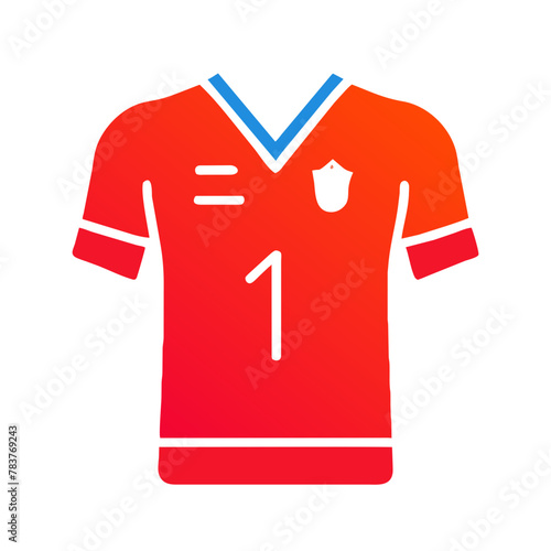 Team Jersey icon vector graphics element silhouette sign symbol illustration on a isolated Background