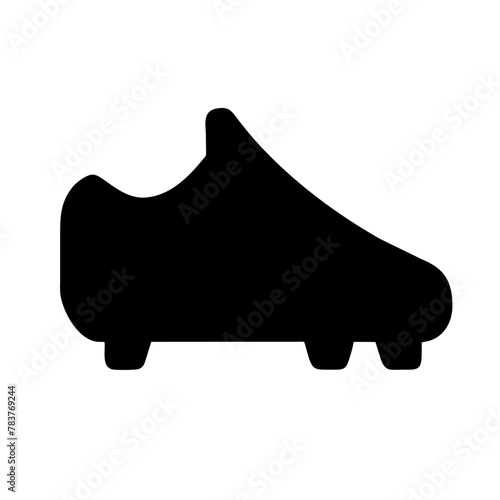 Football Cleats icon vector graphics element silhouette sign symbol illustration on a isolated Background