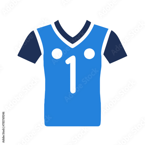 Team Jersey icon vector graphics element silhouette sign symbol illustration on a isolated Background
