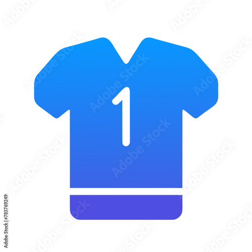 Team Jersey icon vector graphics element silhouette sign symbol illustration on a isolated Background