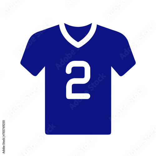 Team Jersey icon vector graphics element silhouette sign symbol illustration on a isolated Background