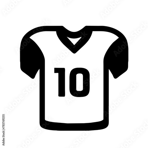 Team Jersey icon vector graphics element silhouette sign symbol illustration on a isolated Background