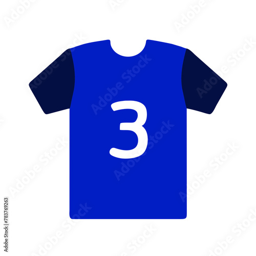 Team Jersey icon vector graphics element silhouette sign symbol illustration on a isolated Background