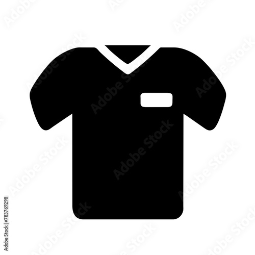 Team Jersey icon vector graphics element silhouette sign symbol illustration on a isolated Background