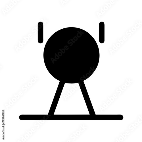 Penalty Spot icon vector graphics element silhouette sign symbol illustration on a Transparent Background 