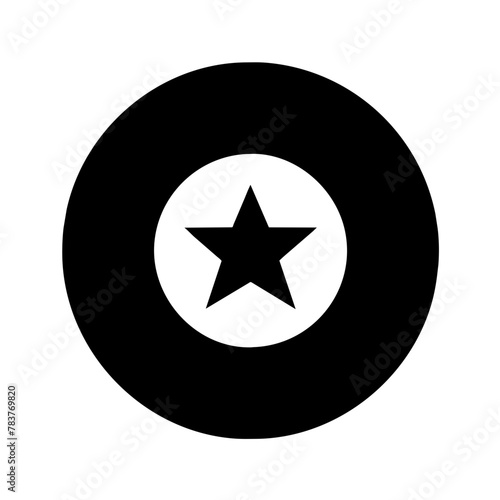 Penalty Spot icon vector graphics element silhouette sign symbol illustration on a Transparent Background 