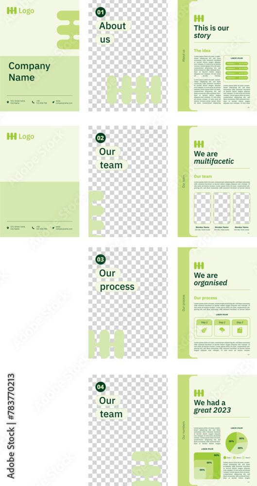 Corporate brochure template design