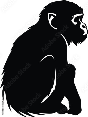 macaque silhouette