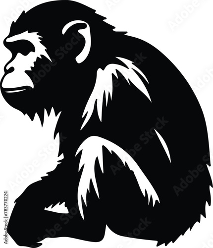 macaque silhouette