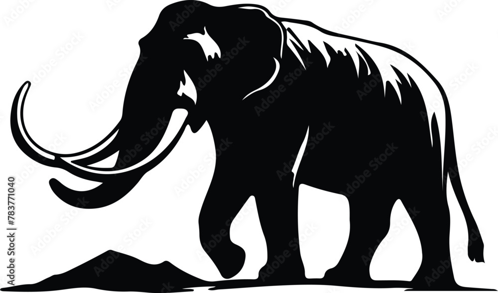 Fototapeta premium mammoth silhouette