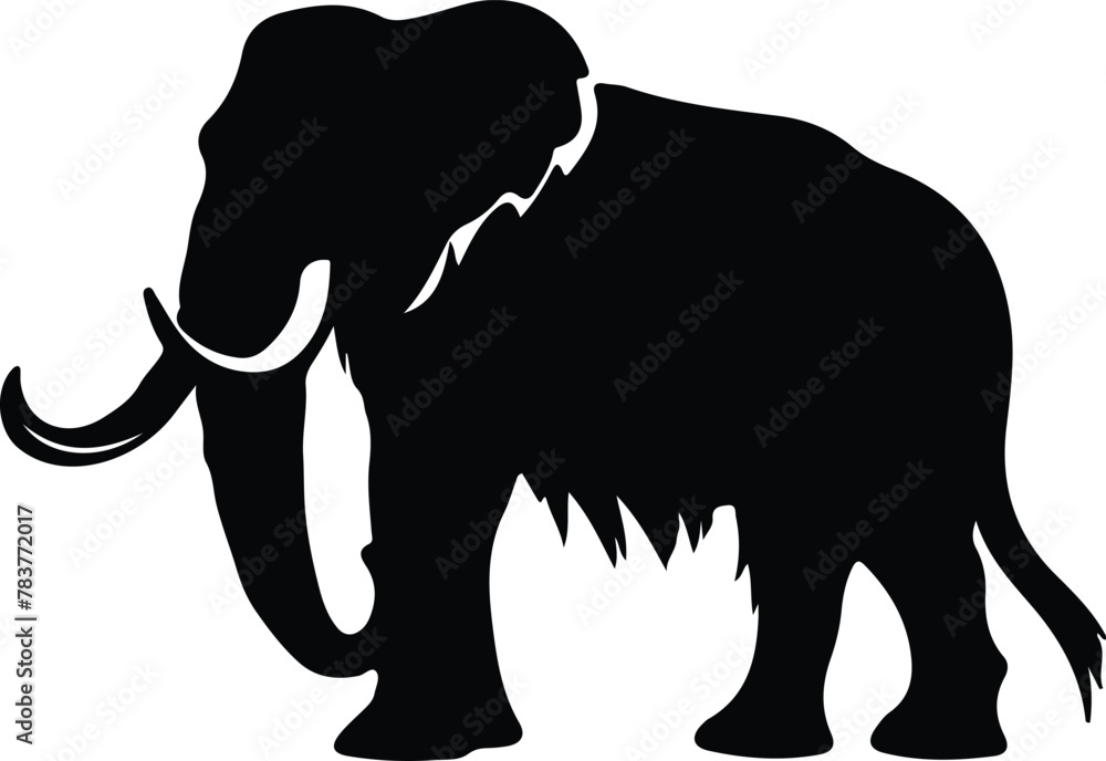 Fototapeta premium mastodon silhouette
