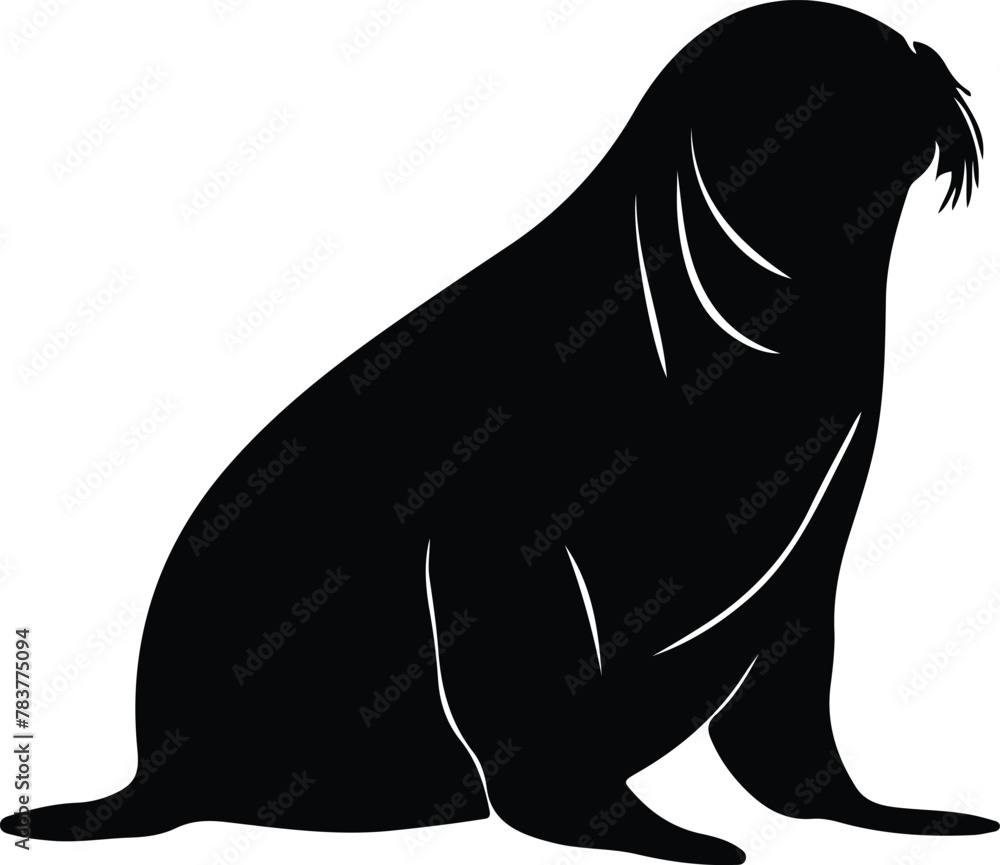 northern elephant seal silhouette northern elephant seal silhouette