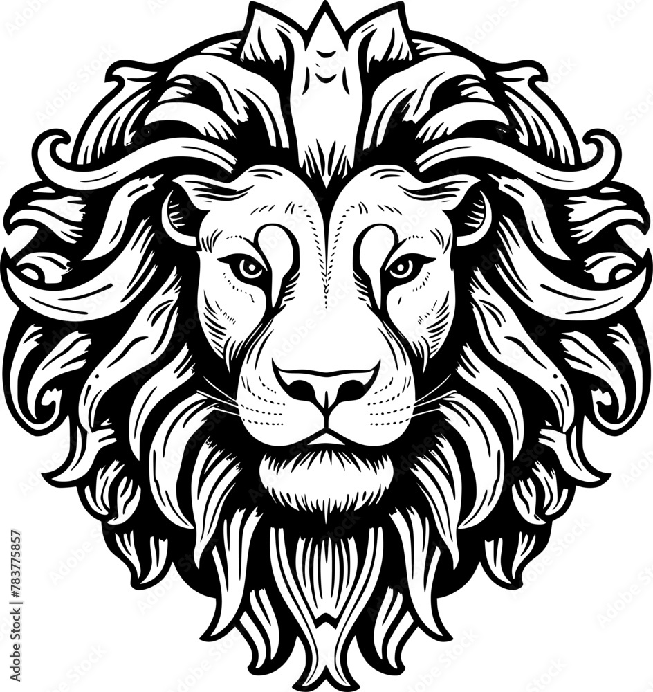 Obraz premium Lion - High Quality Vector Logo - Vector illustration ideal for T-shirt graphic