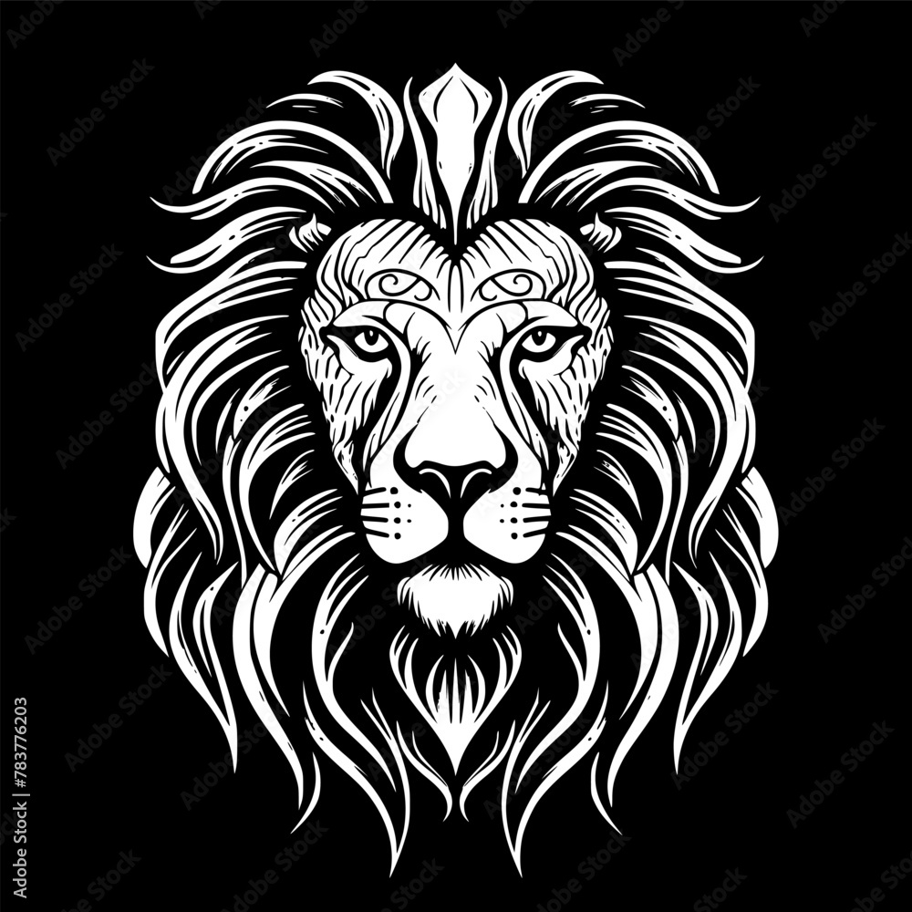 Lion - Minimalist and Flat Logo - Vector illustration Lion - Minimalist and Flat Logo - Vector illustration