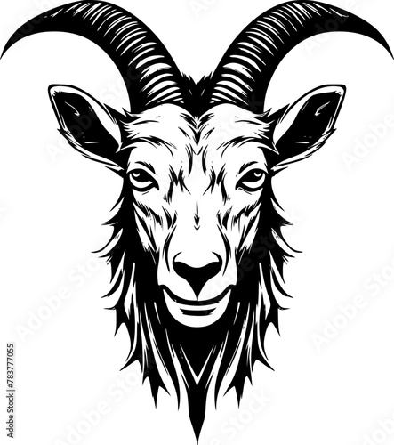 Goat - High Quality Vector Logo - Vector illustration ideal for T-shirt graphic