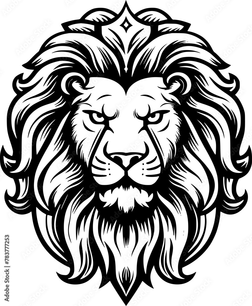 Lion - Minimalist and Flat Logo - Vector illustration Lion - Minimalist and Flat Logo - Vector illustration