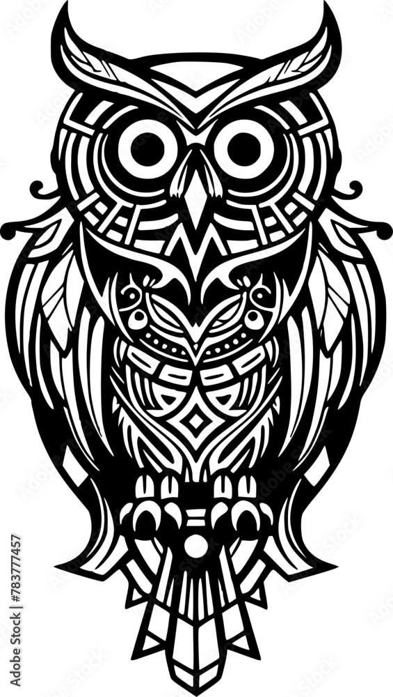 Fototapeta premium Owl - High Quality Vector Logo - Vector illustration ideal for T-shirt graphic