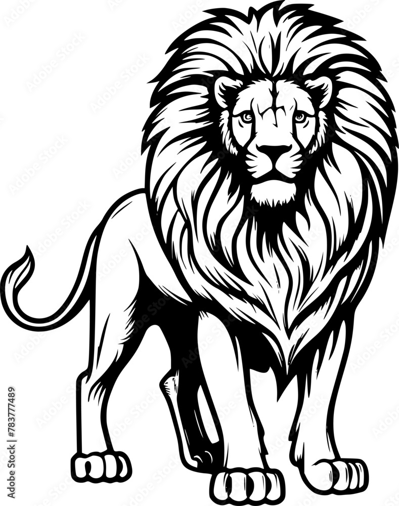 Obraz premium Lion - High Quality Vector Logo - Vector illustration ideal for T-shirt graphic