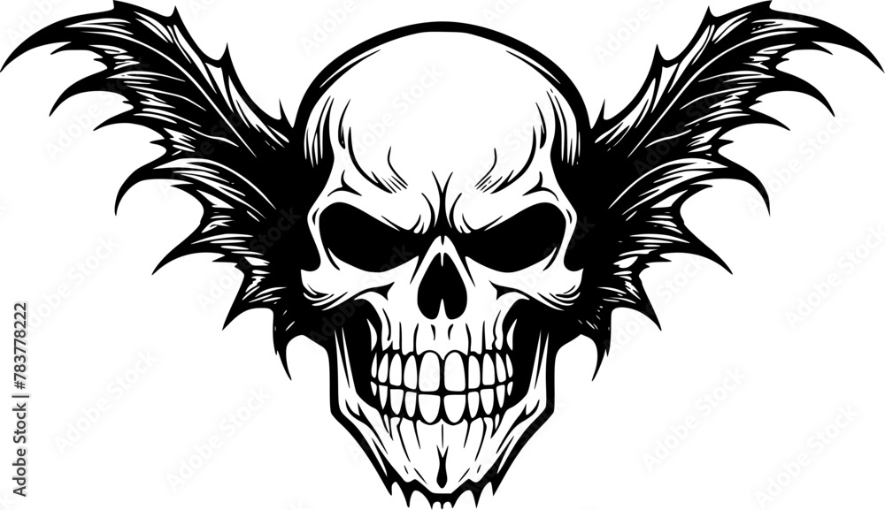 Skull - Minimalist and Flat Logo - Vector illustration Skull - Minimalist and Flat Logo - Vector illustration