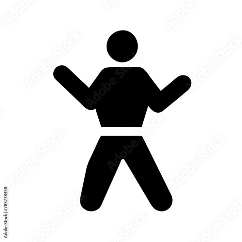 Martial Arts icon vector graphics element silhouette sign symbol illustration on a Transparent Background 