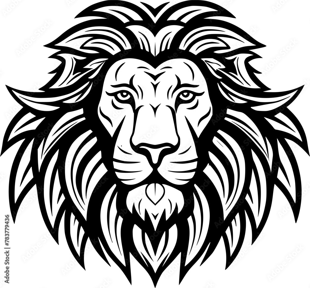 Fototapeta premium Cecil - Black and White Isolated Icon - Vector illustration