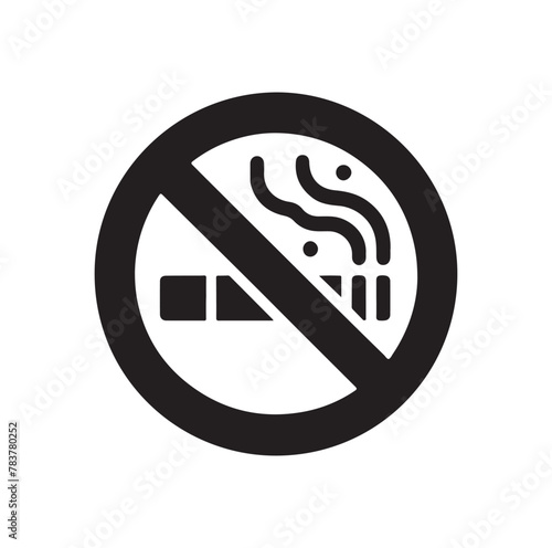 no Smoking icon vector, illustration logo template