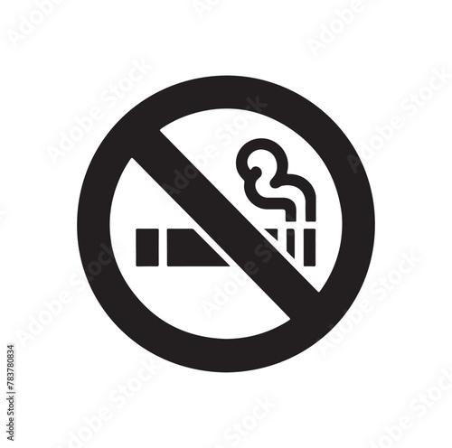 no Smoking icon vector, illustration logo template