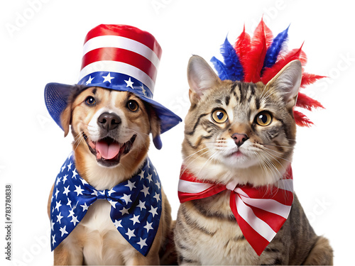 Wallpaper Mural happy labor day from cute beagle in uncle sam hat Torontodigital.ca